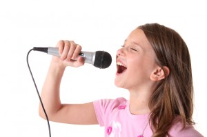 child singing